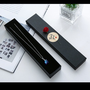 Graceful Custom Logo Cardboard <b>Box</b> for Bracelet Ring Necklace Earring Fashionable Precious Jewelry Sponge Lined Gift <b>Packing</b> - Product Image 6