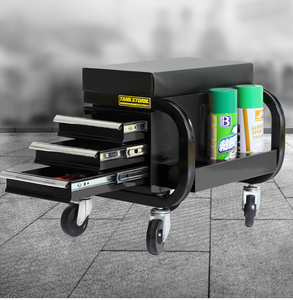 <span class=keywords><strong>Taburete</strong></span> Mecánico Plegable Acolchado de Acero con Bandeja para Herramientas para Reparación Automotriz en Garaje - Product Image 6