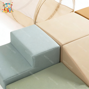 Equipo de Juegos para Interiores, Divertido Set de Juego para Escalar, Túnel para Gatear y Bloques de Escalada de Cuero PU para Niños Pequeños de 1 a 3 Años - Product Image 5