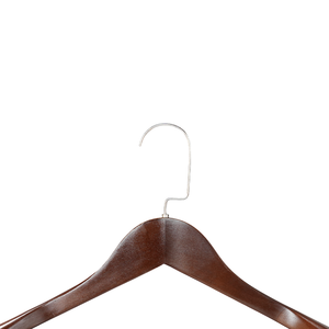 Cintres <span class=keywords><strong>en</strong></span> <span class=keywords><strong>bois</strong></span> de luxe haut de gamme <span class=keywords><strong>avec</strong></span> barre antidérapante pour pantalons, cintres robustes pour manteaux - Product Image 4