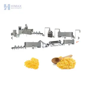 High Quality Instant Breakfast Cereal Food Process Corn Flakes Extruder Making Machine