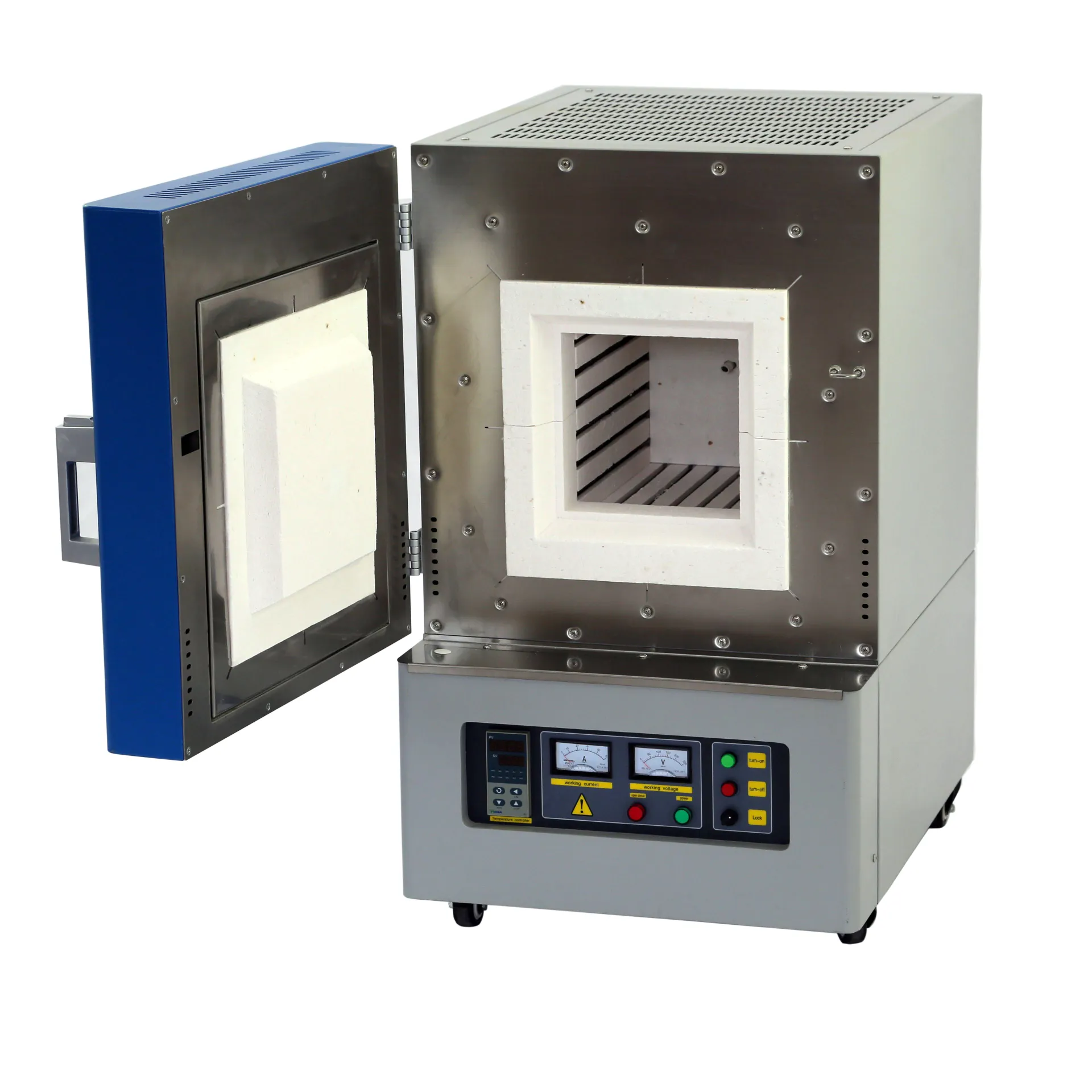 NEW 1200 degree muffle chamber/digital thermometer muffle furnace