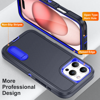 Coque de protection robuste Defender pour iPhone 17 Pro Max, antichoc 3-en-1, compatible avec iPhone 16, 15, 14, 13, 12, 11