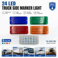 Nouveau clignotant latéral à LED 24V de remplacement pour camion, remorque, accessoires de voiture, feu d'avertissement