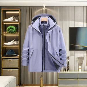 Vestes de football d'hiver pour hommes adultes, confortables, entièrement zippées, avec couche amovible POLYESTER/PLUMES 280 GSM, personnalisables, en stock - Product Image 2