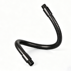 Tube flexible micro en acier/fer galvanisé noir <span class=keywords><strong>de</strong></span> 19 pouces, résistant aux hautes températures, connecteur pour pied <span class=keywords><strong>de</strong></span> microphone - Product Image 3