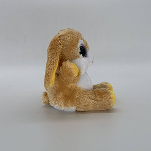 Morbido Peluche Classico di Coniglio Marrone con Orecchie Lunghe, Imbottito in Cotone PP, Lavabile, Giocattolo per Bambine - Product Image 2