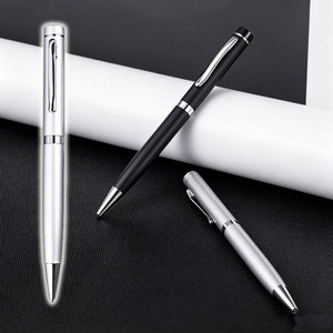 NMHHL-005 Factory Design Metal <b>Pen</b> Promotions Streamlined Silver Hotel <b>Pen</b> Printed Logo <b>Pen</b> - Product Image 1