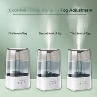 Humidificateur ultrasonique électrique portable 3,5 L avec aromathérapie et lumière LED nocturne pour chambre de bébé, hôtel et utilisation en extérieur, certifié CE