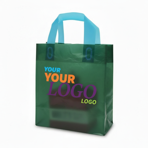 Bolsa de Compras de Plástico Transparente Personalizada, Reciclada, de Lujo, Resistente al Agua, con Logotipo - Product Image 1