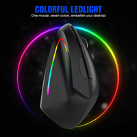 Mouse Vertikal Nirkabel H1 2.4g, Mouse Pencegah Pegal, Pengisian Daya Tipe C, Empat Tingkat Kecepatan yang Dapat Disesuaikan, Ergonomis untuk Jam Kerja yang Lama