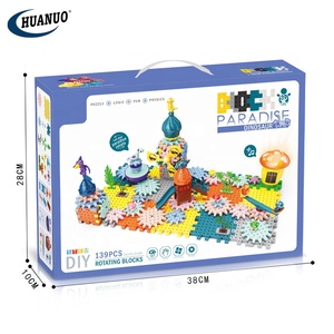 ชุดของเล่นเกียร์ DIY สำหรับเด็ก 139 ชิ้น ชุดตัวต่อไดโนเสาร์ <span class=keywords><strong>Krazy</strong></span> Gear ชุด STEM - Product Image 6