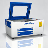 Machine de gravure et de découpe laser CO2 de bureau haute précision 400*300 pour l'industrie de la signalétique (acrylique, bois, MDF, cuir) – Rapide et stable