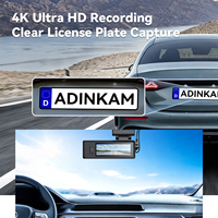 ADINKAM Caméra embarquée 4G Live avec double objectif avant 4K et arrière 1080P, enregistreur GPS, surveillance à distance, contrôle par application, stockage cloud, vision nocturne, DVR