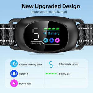 <span class=keywords><strong>Collar</strong></span> antiladridos para perros de alta tecnología con etiqueta remota Control de ladridos manual con un clic 6 modos efectivos para perros de todas las razas - Product Image 2