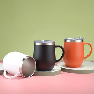 12Oz Double Wall Vacuum Insulated Stainless Steel Luxury Tumbler with Lid Customizable Belly Shape - Product Image 1