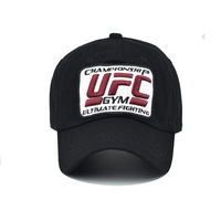 Nueva Gorra de Béisbol Oxford Bordada de UFC |   Gorra Deportiva Premium de Algodón 100% con Diseño de Espiga y Patrón Argyle para MMA y Negocios