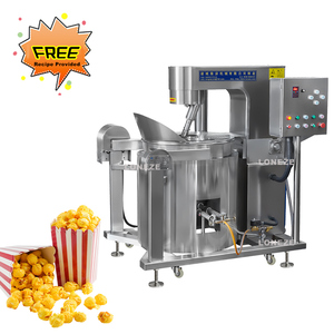 Grande Machine à Popcorn Automatique Commerciale et Industrielle, 100L 200L, au Caramel, Électrique et à Gaz, Fournisseur de Ligne de Production de Popcorn Chinois - Product Image 6