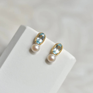 Eleganti Orecchini a Perno con Perline per Donne, Design Femminile Delicato, Accessori per Orecchie da Indossare Quotidianamente - Product Image 4
