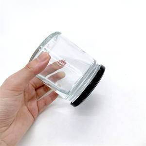 Bocaux en verre à large <span class=keywords><strong>bouche</strong></span> de 9oz 9 onces avec couvercles noirs pour confiture, gelée, salsa, épices en vrac, bougies, sauce - Product Image 2