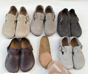 Birkenstocks Sandales simples en cuir de vachette de haute qualité Sandales de <span class=keywords><strong>plage</strong></span> à enfiler avec semelles en liège pour l'extérieur Sandales de marche Fabricant - Product Image 2