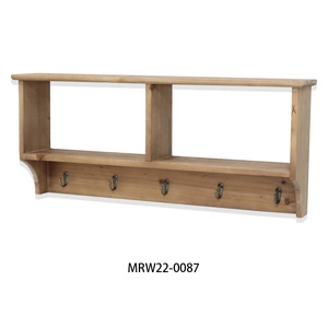 Nordic <strong>Wall</strong> Mounted <strong>Key</strong> Holder with Iron and Wood Storage <strong>Racks</strong> Multifunction Rectangle Design for Tools - Product Image 3