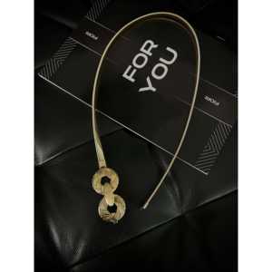 Cinturón para mujer Fiori con hebilla en espiral, diseño de moda chapado en aleación para uso en primavera - Product Image 1