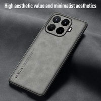 Funda de Lujo Retro con Aspecto de Piel de Oveja y PU para Xiaomi 17T Pro 15T 17 Pro Max 14T, Carcasa Trasera Mate Antigolpes