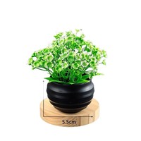 Pabrik Grosir Tanaman Plastik Mini Buatan, Pot Bonsai Kecil, Bunga Buatan Realistis, Dekorasi Rumah Indoor