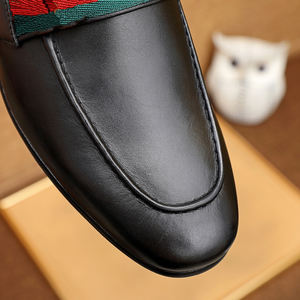 Zapatos de cuero de diseño de estilo italiano de lujo zapatos de cuero de hombre de artesanía hecha a mano de alta gama - Product Image 4