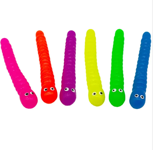 Jouet Sensoriel Extensible en Forme de Petites Nouilles, Insecte et Chenille, TPR, Unisexe, Nouveau Design - Product Image 2