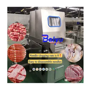Baiyu Mini Desktop Beef Fish Mutton Injection Machine Manual Brine Marinade Injector for Meat Product Making