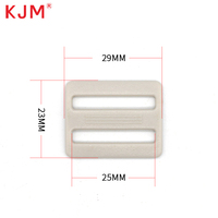 KJM-Ceinture de sécurité pour bébé en plastique de 25mm avec anneau en D, boucles tri-glissantes, fermoir à crochet ajustable