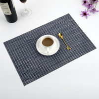 Napperon de table de luxe moderne carré, isolant thermique, écologique, 70% PVC + 30% Polyester, certifié REACH, pour cuisine et salle à manger