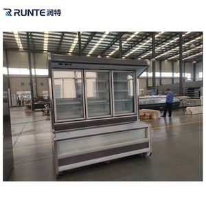 <span class=keywords><strong>Congélateur</strong></span> commercial <span class=keywords><strong>combiné</strong></span> <span class=keywords><strong>en</strong></span> îlot, vitrine à portes vitrées supérieures et inférieures, <span class=keywords><strong>congélateur</strong></span> coffre à double température pour supermarché - Product Image 3