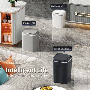 Cubo de Basura Inteligente con Sensor de 14L/16L, Cubo Cuadrado de Gran Capacidad con Sensor Automático para el Hogar, Sala de Estar y Cocina - Product Image 5