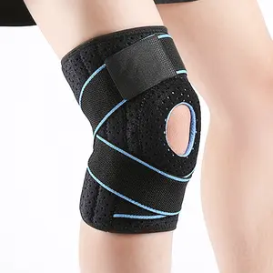 Custom New High Quality Compression Sport Basketball Football Leg Knee Cycling Leg Long Sleeve Knee Brace Support