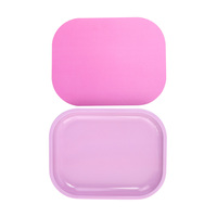 Plateau de service portable en fer blanc noir et rose, entièrement imprimé, pour tabac et cigares, vente en gros