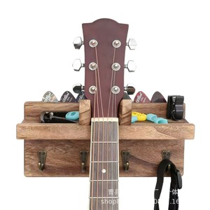 Soporte de pared para guitarra de madera, violín, erhu y ukelele, estante de almacenamiento para instrumentos musicales de madera maciza - Product Image 5