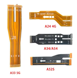 충전기 플렉스 메인 보드 LCD 플렉스 케이블 삼성 갤럭시 A22 4G A21 마더 보드 수리 부품 USB 충전 포트