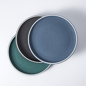 Nouvelle conception 2020, <span class=keywords><strong>plat</strong></span> rond en porcelaine pour <span class=keywords><strong>tarte</strong></span> au beurre, design spécial, assiette <span class=keywords><strong>à</strong></span> pain et steak, assiettes <span class=keywords><strong>à</strong></span> dîner en céramique japonaise peintes <span class=keywords><strong>à</strong></span> la main - Product Image 2