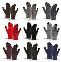 Gants d'hiver à la mode à cinq doigts de marque personnalisée Gants d'hiver personnalisés avec logo en coton