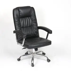 Wholesale luxury high back Upholstered PU Seat Ergonomic Custom Executive Swivel Leather office chair