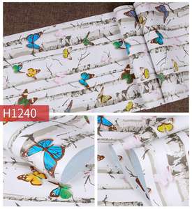 Adesivi Murali Jinyi a Forma di Farfalla 45cm*2m, Impermeabili, Decorazioni per Camerette, Rimovibili, con Fiori Primaverili, per Finestre e Pareti - Product Image 3