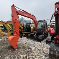 Mini-excavatrice hydraulique d'occasion Hitachi ZX85 de 8,5 tonnes importée du Japon, état excellent, prix bas, 85% neuve