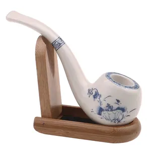 批发手工陶瓷管定制标志烟斗陶瓷烟斗