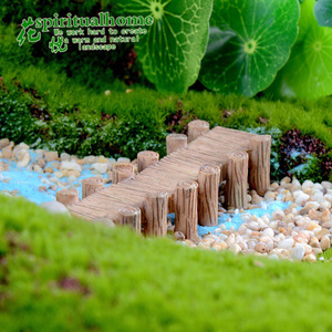 Micro-paysage de mousse weij, couloir, quai, souche d'arbre, petit pont, matériaux de paysagisme DIY, accessoires décoratifs, orn - Product Image 4