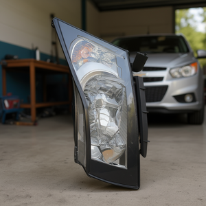 Phare gauche Chevrolet Cruze 2010-2015, cadre noir, phare halogène 6000K 12V, nouveau système d'éclairage automobile de remplacement P0281 - Product Image 2