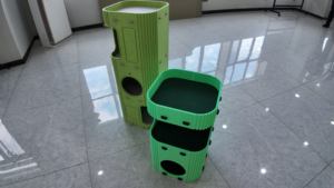 Lit vertical pour <span class=keywords><strong>chat</strong></span> peu encombrant pour deux chats, nid décoratif pour animaux de compagnie, réduisant le bruit - Product Image 5