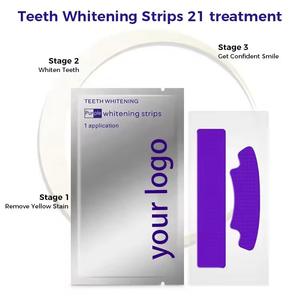 Tiras Blanqueadoras de Dientes, Blanqueamiento Instantáneo V34, Set Blanqueador Neutralizador Morado - Product Image 6